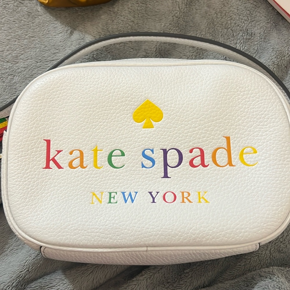 Kate Spade rainbow colored cross body.